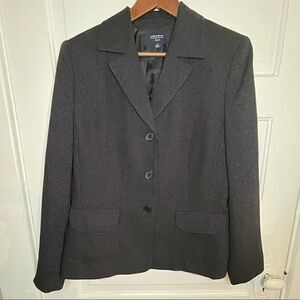 Jones Wear Micro Polka Dot  Blazer